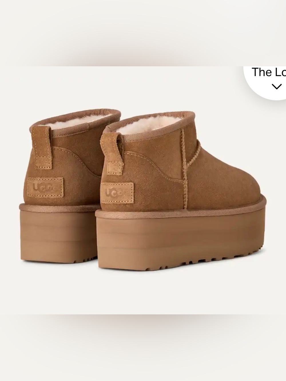 UGG Women's Chestnut Suede Platform Ankle Booties